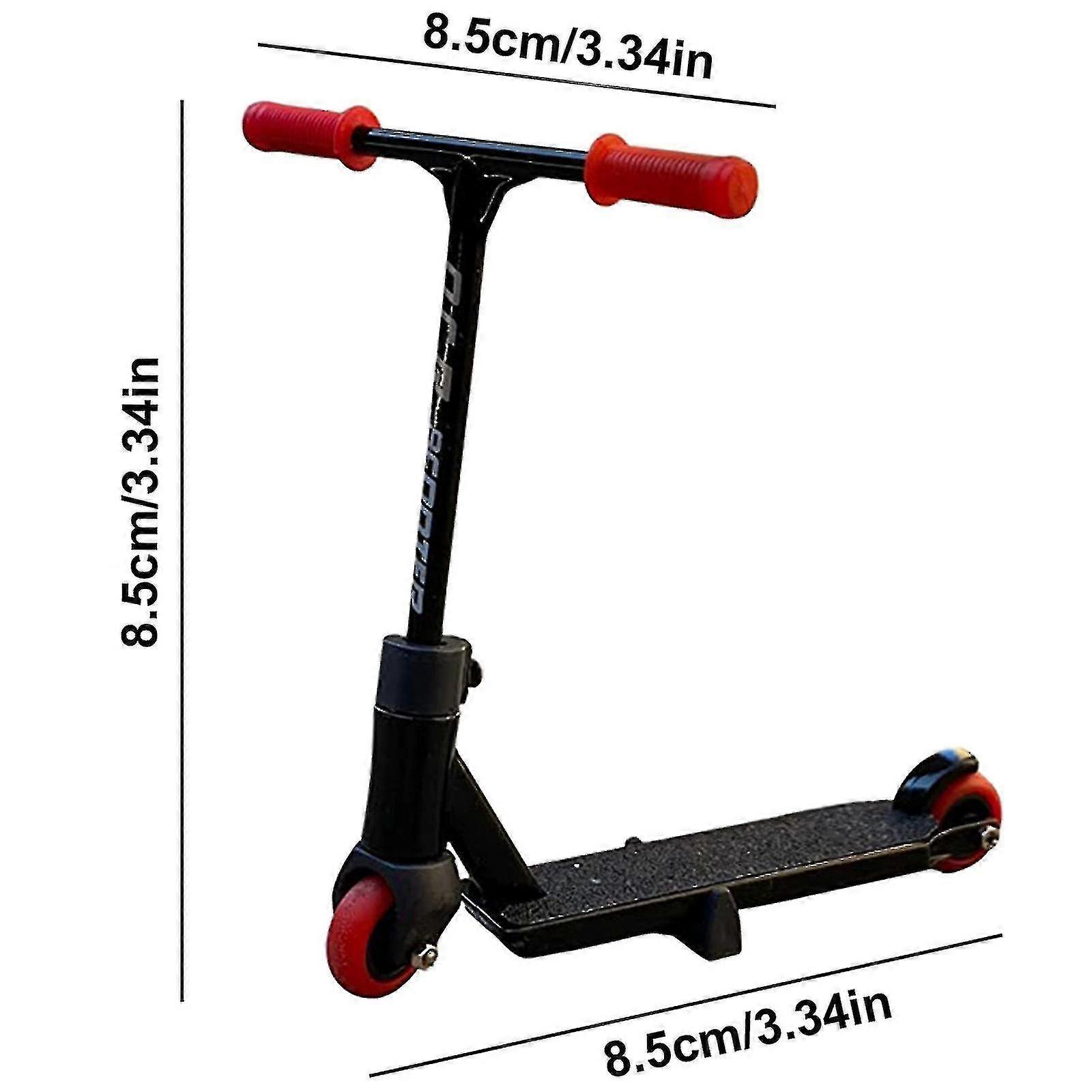 Mini Scooter Fingerboard De Aleación Con Ruedas Y Accesorios – Juguete Para Dedos