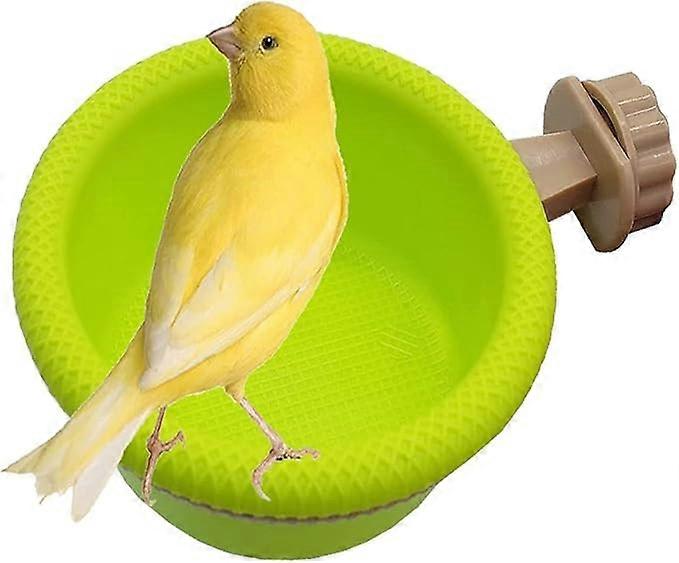 Banheira de Gaiola Multifuncional para Pássaros, Suprimentos para Periquitos de Canários, Poleiro (4,5 Polegadas)