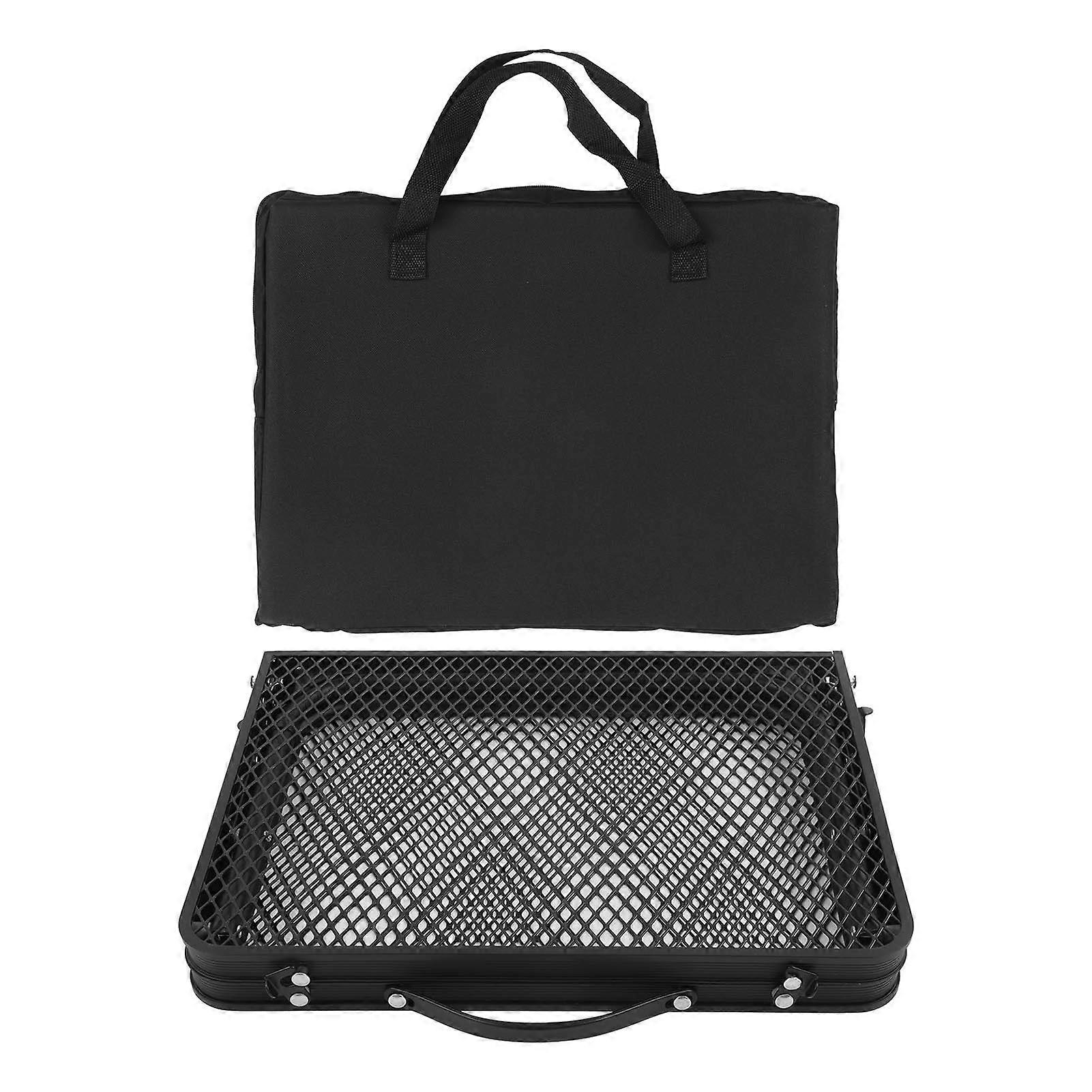 屋外アイアンメッシュテーブルキャンプポータブル折りたたみ式テーブルセルフドライビングツアーピクニック用