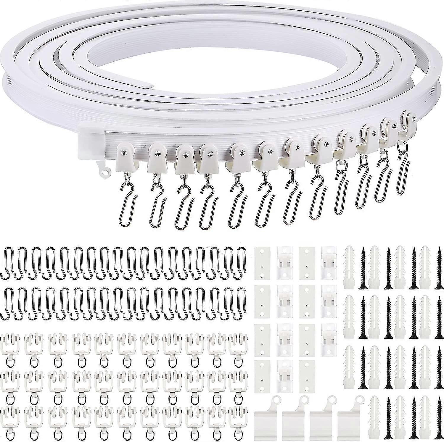 5 Meters Bendable Ceiling Curved Curtain Track Flexible Ceiling Curtain