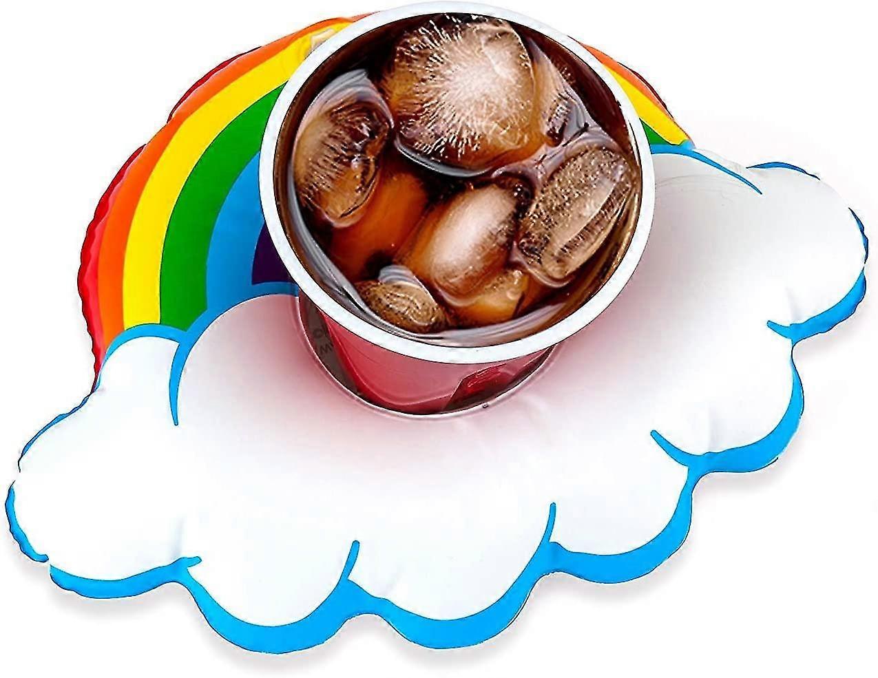 نفخ حامل كأس يطفو ، شرب حاملي الوقايات لحفظ الفاكهة شرب البيرة النبيذ الزجاج ، نفخ شرب حامل الكأس تعويم كما لحمام السباحة B