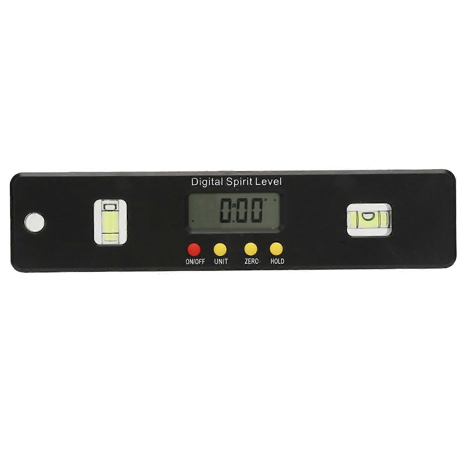 360 Degrees Mini Digital Protractor Angle Finder Inclinometer Magnetic Bottom (200mm)