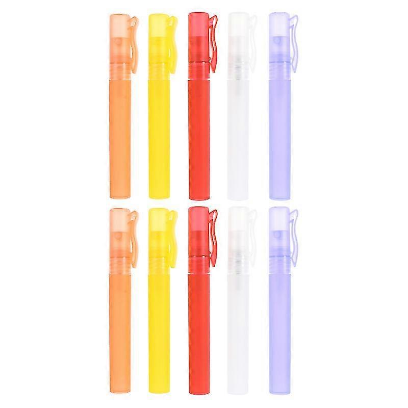 10pcs empty reusable perfume bottles pen shape spraying bottles travel sub bottles