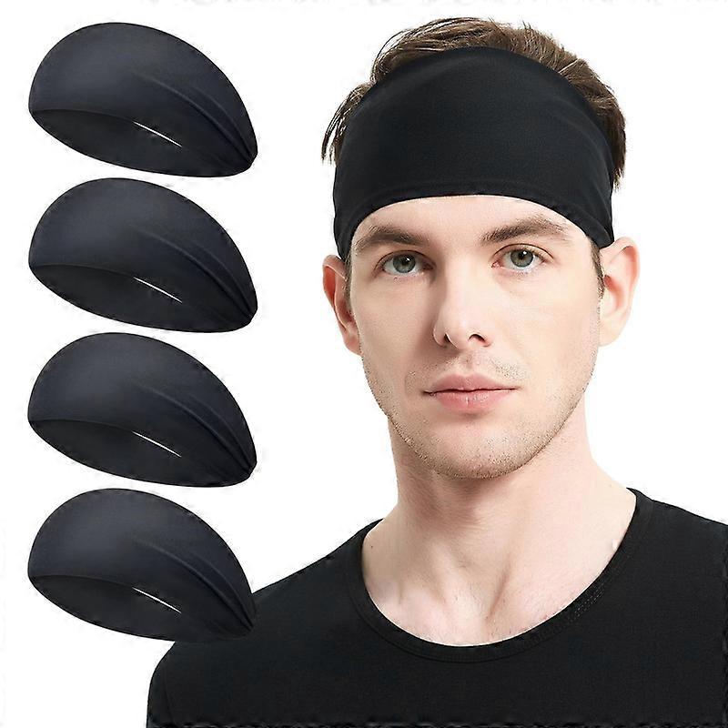 Running Headbands for Men4 or 6 Pack, Mens Stretchy Headband