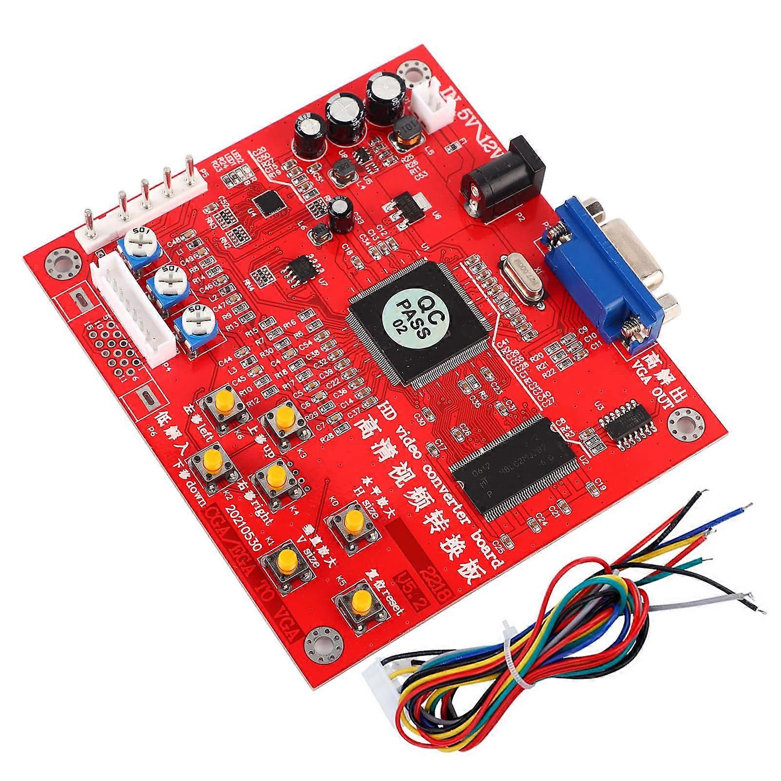 RGBS / CGA to VGA High Definition Video Game Converter Board NO.0634