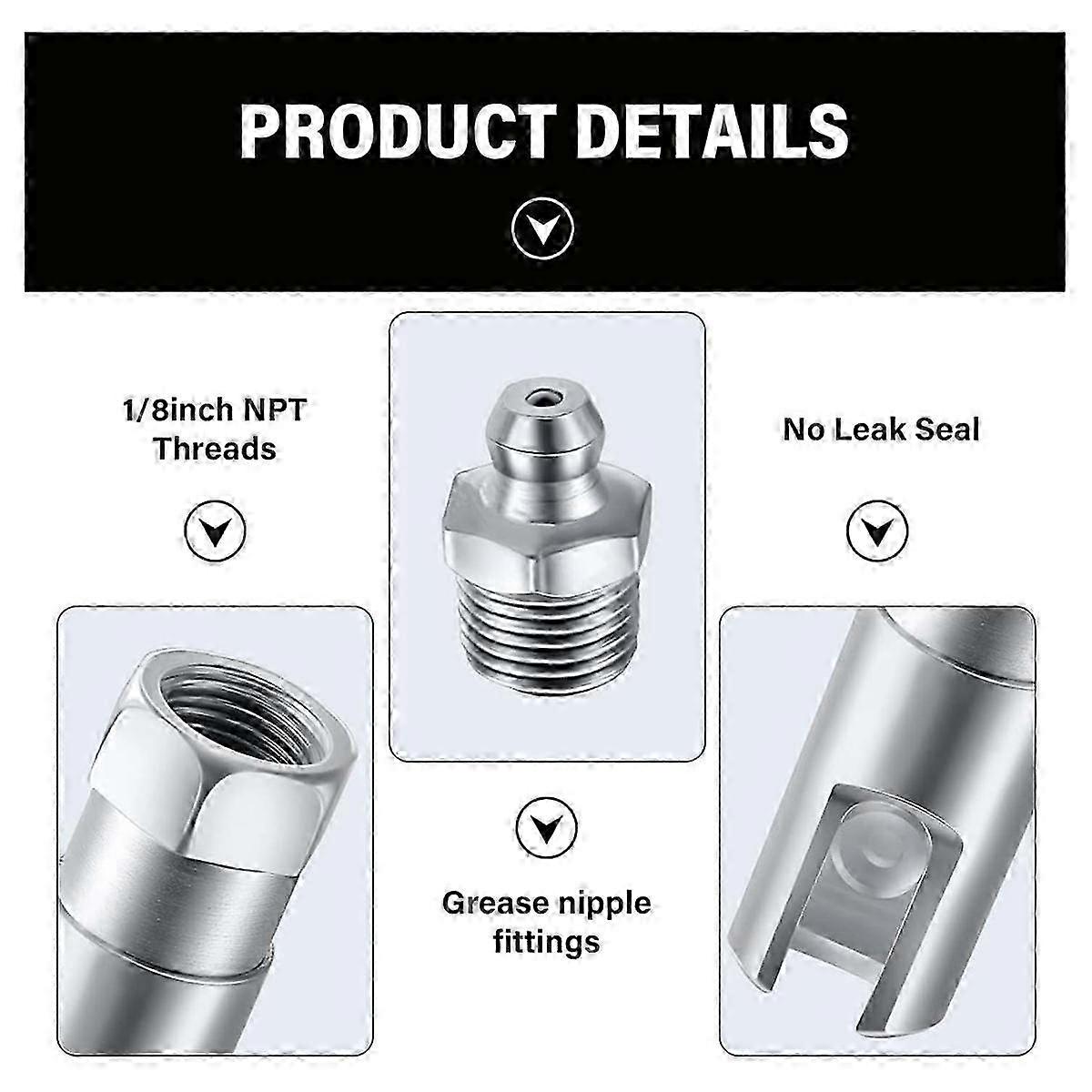 5pcs M6 X1 Straght 45 90 Degree Brass Angle Grease Npples For Grease