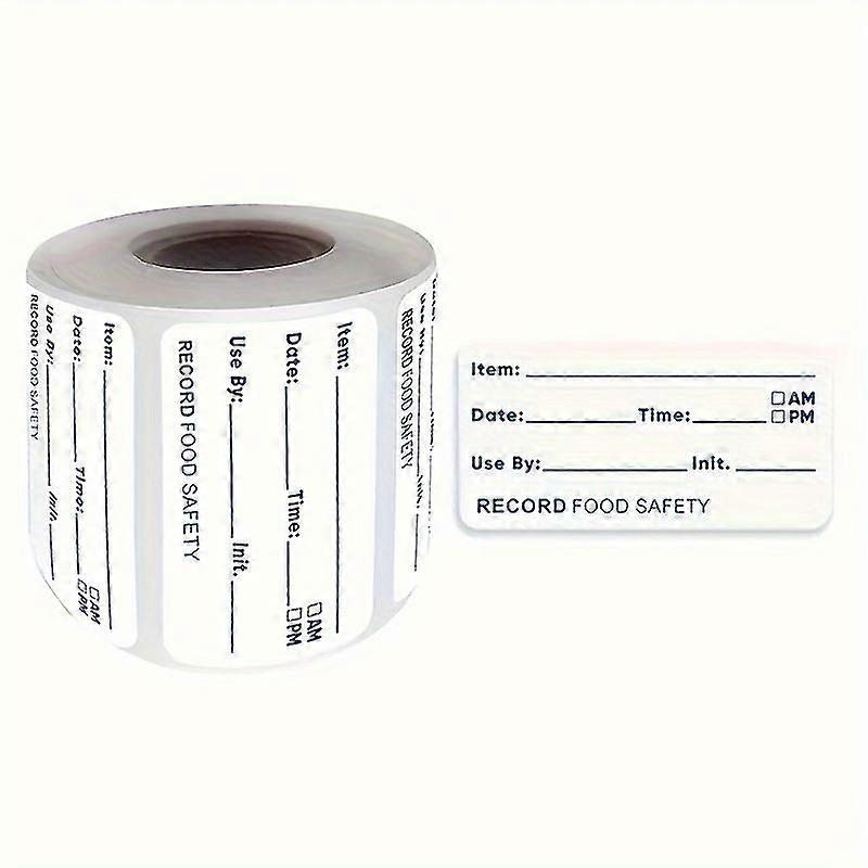 500 قطعة لكل لفة ، ملصقات ملصقات مطبخ مقاومة للماء - مثالية لتخزين الطعام ، وتتبع تاريخ انتهاء الصلاحية ، والتنظيم - 1 لفة ، متينة ، سهلة الاستخدام
