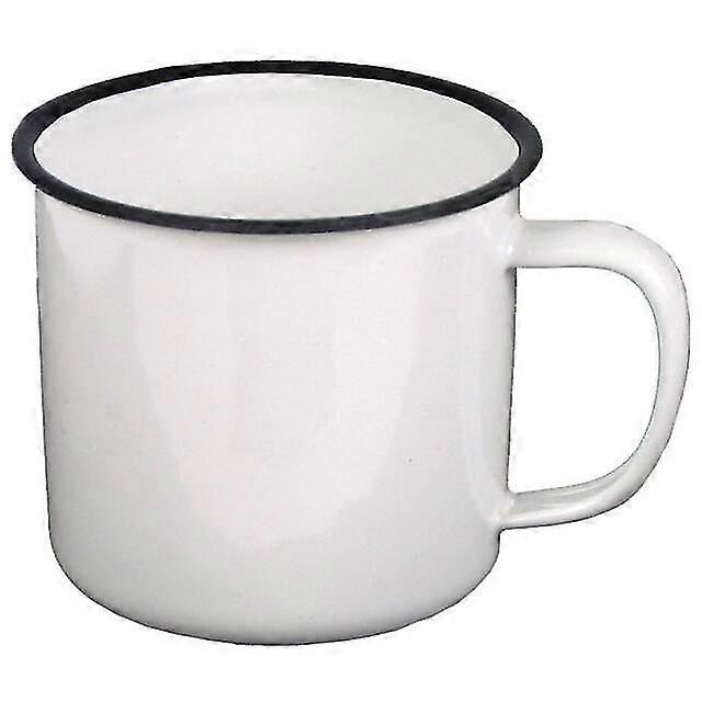 1pcs Enamel Cup Coffee Cup Tableware White