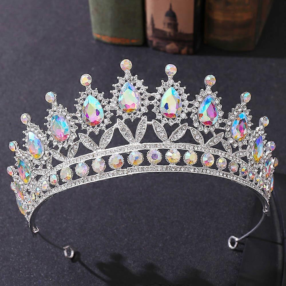 unbrand Ceinture Nuptiale Couronne Casque Mariage Anniversaire Couronne Coiffe Perle Rétro Cheveux d