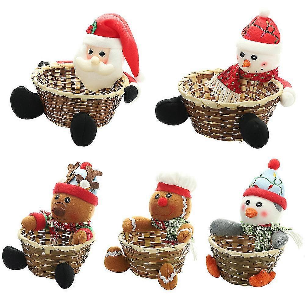 Home Storage Table Decor Christmas Present Christmas Storage Basket Candy Box -dd