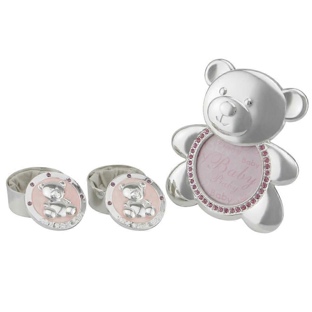 Dakota Stylish Design Baby Frame Set 3-Pieces Premium Quality Frame (Pink)