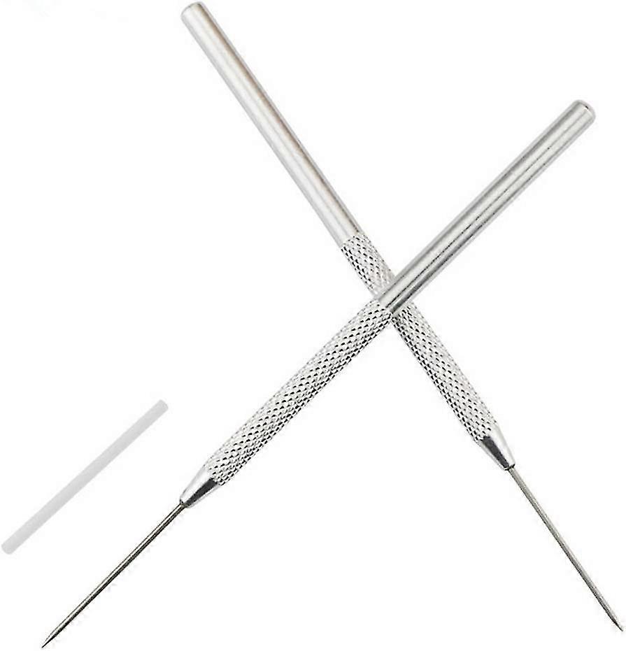 Clay Modeling Sculpture Polymer Clay Professional Needle Detailing Tool (silver) (2pcs)