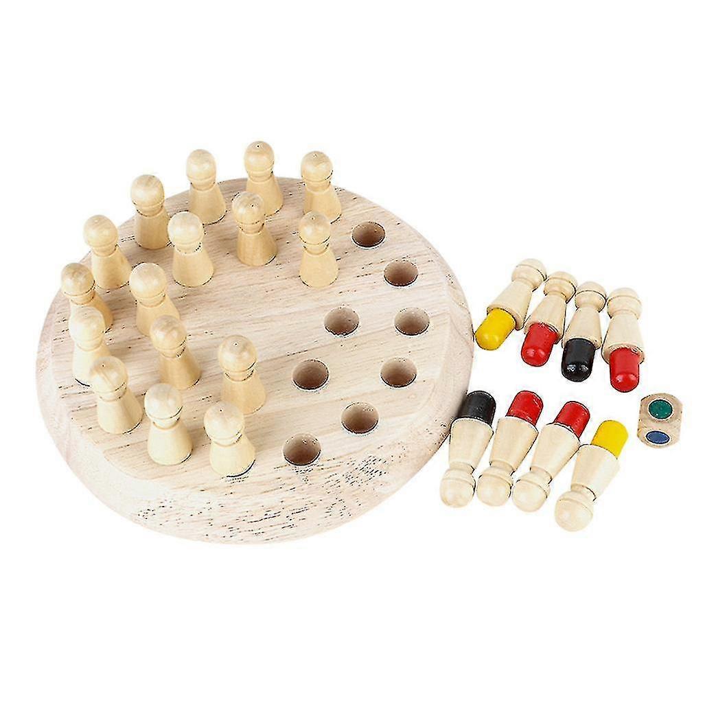 Wooden Memory Match Game – IQ Brain Teaser for Kids, Educational Puzzle Game