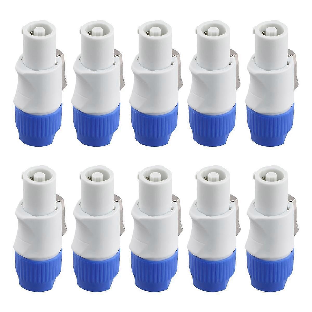 10Pcs 3 PIN Male Powercon Connector Signal Input Jack for Beam Light Stage Light Power Output