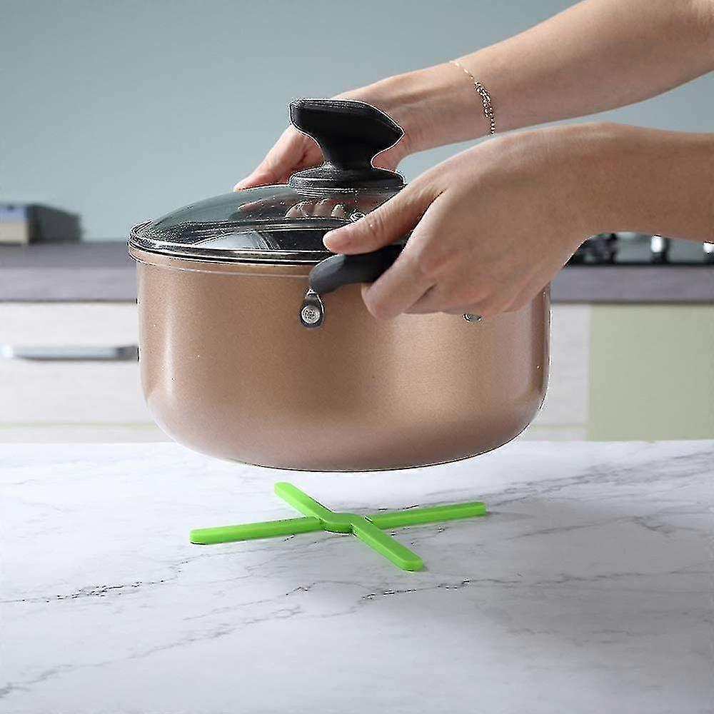 6pcs Kitchen Silicone Foldable Coasters,insulation Silicone Dish