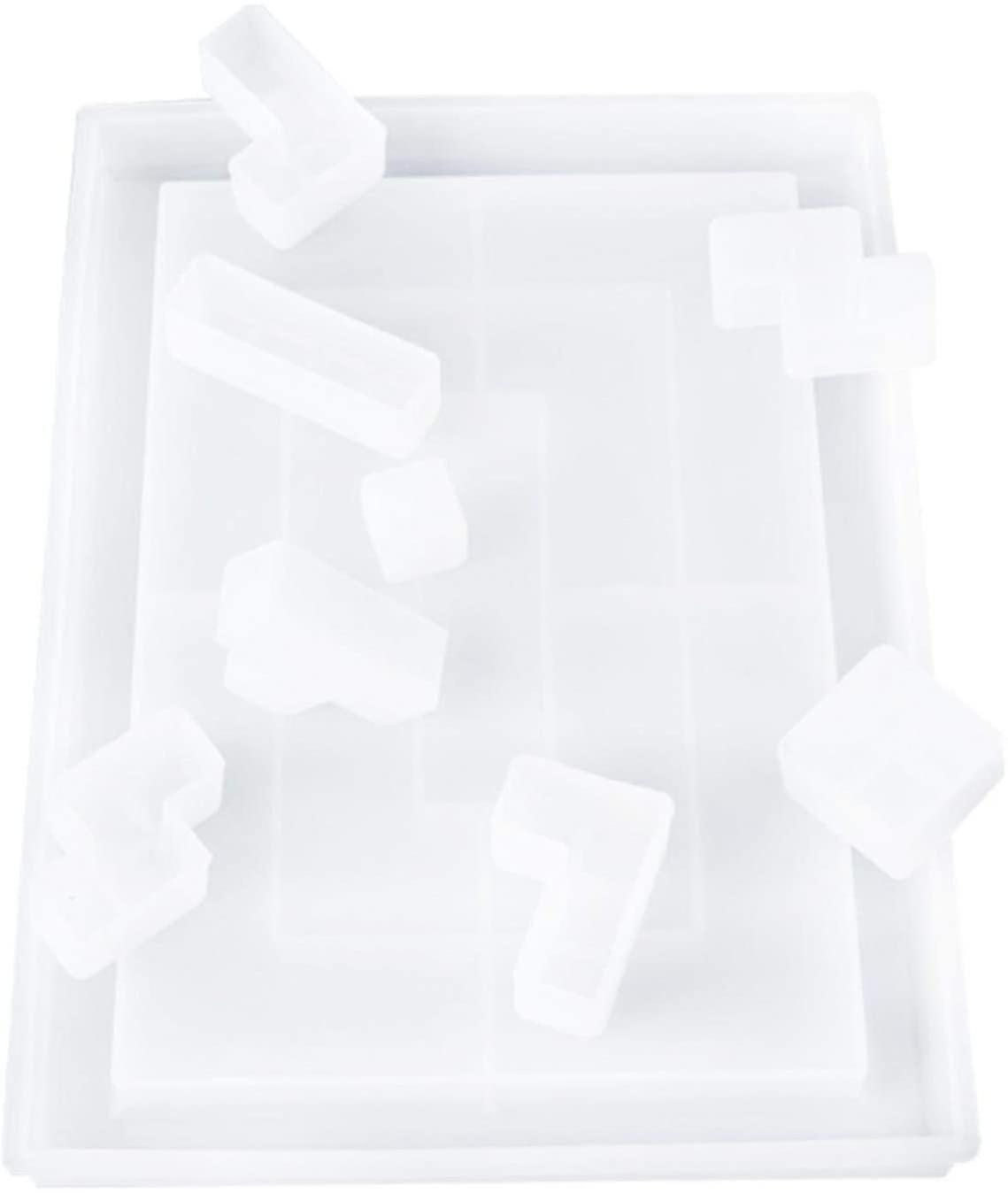 Resin Molds Silicone Tetris Cube Tray Handmade Storage Box Epoxy