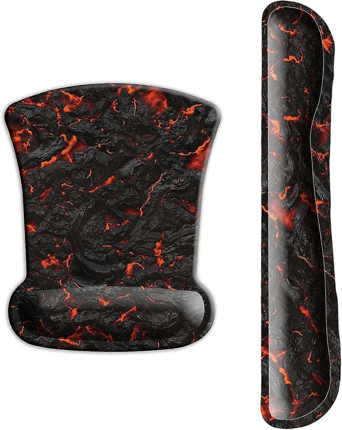 Upgraded Ergonomic Keyboard Wrist Rest And Mouse Wrist Rest Pad Set, Wrist Pad With Non-slip Base For Computer, Laptop, Gaming, Working, Easy Typing &