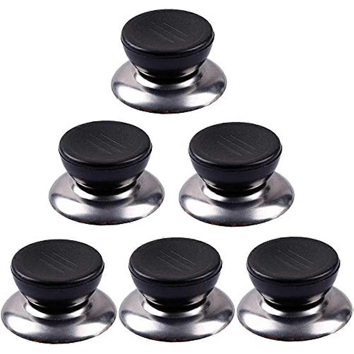 6PCS Replacement Pan Lid Knob Handle Pan Lid Knobs Knob Handle Cookware Lids Cooking Pot Pan Lids Replacement Knob Lifting Handle Home Kitchen