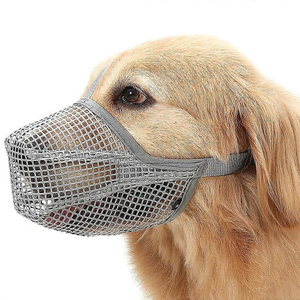 Dog Muzzle With Adjustable Straps, Soft Mesh Covered Muzzles For Small Medium Large Dogs m