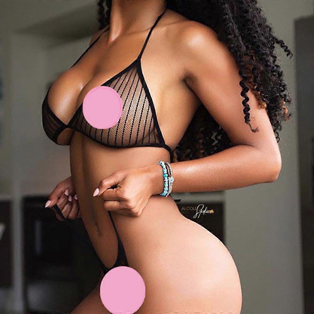 Women Sexy Lingerie See Through Underwear Bra G-String Set Glamour Nightwear
