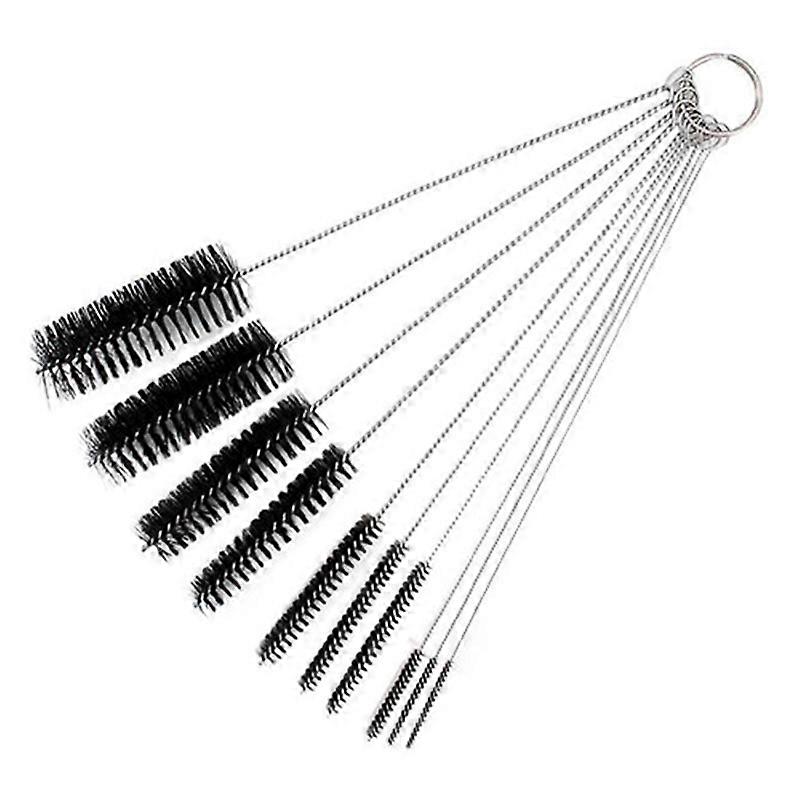 10 Pieces Multifunctional Nylon Stainless Steel Durable Brushes Set Useful Tool