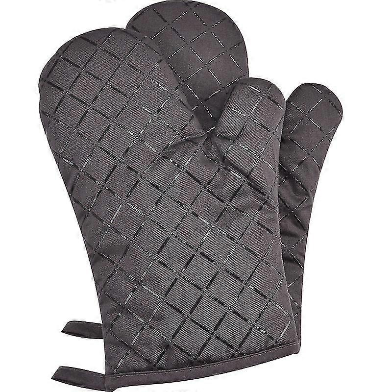 Oven High Temperature Resistant Double Sided Non-slip Silicone Gloves