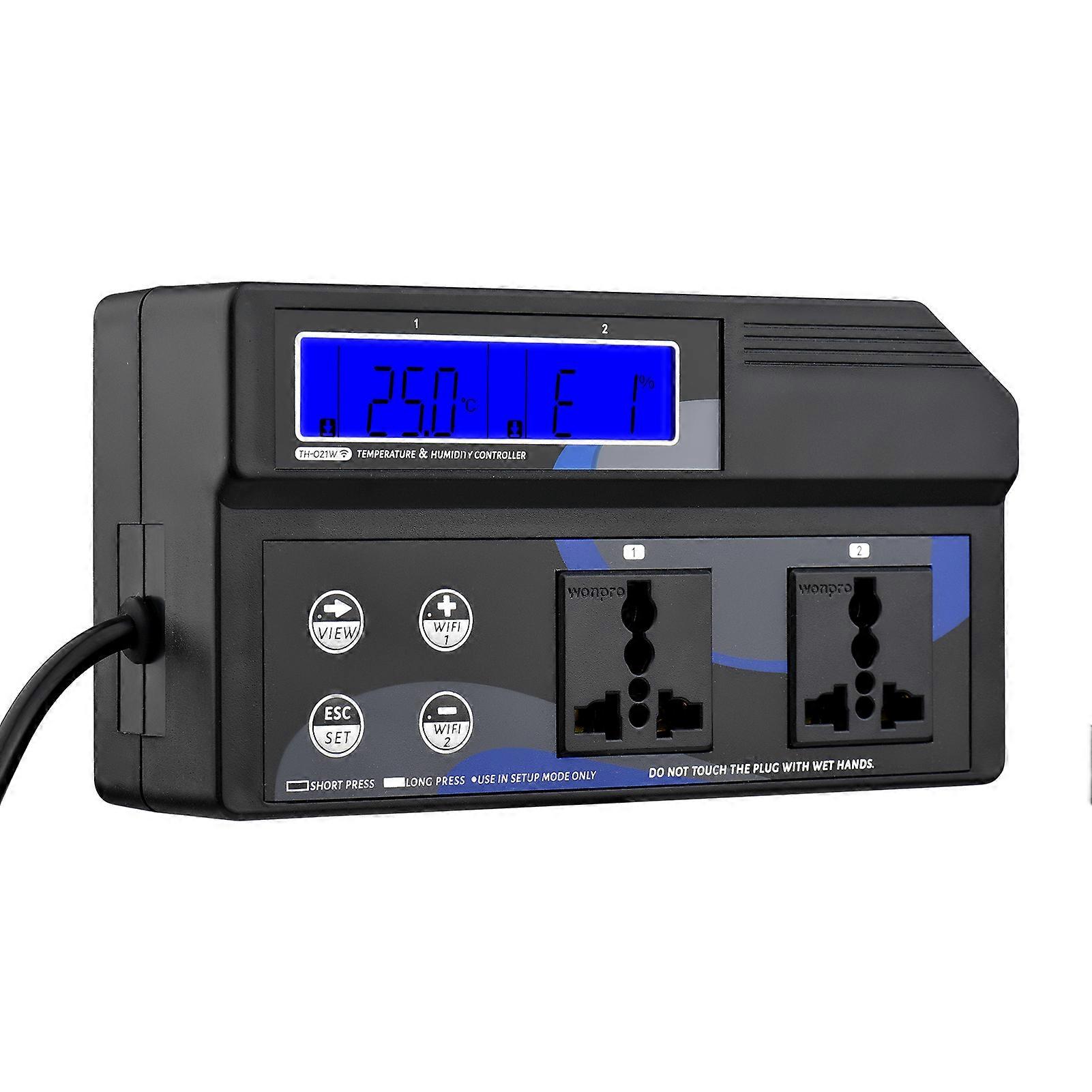 Wifi Controller Thermoregulator Thermostat Humidistat Wall-mounted Digital Temperature and Humidity Measuring Instrument