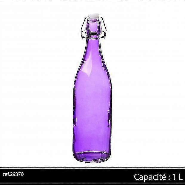 1ltr Glass Bottle Purple