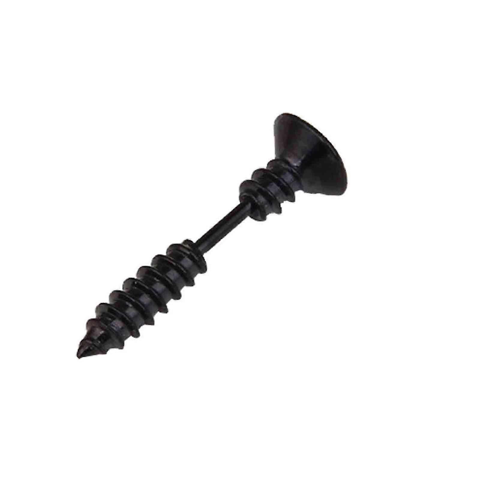 1 Pair Unisex Screw Stud Prank Titanium Steel Screw Piercing Stud Personalized Stainless Steel Earrings Hypoallergenic Ear Stud