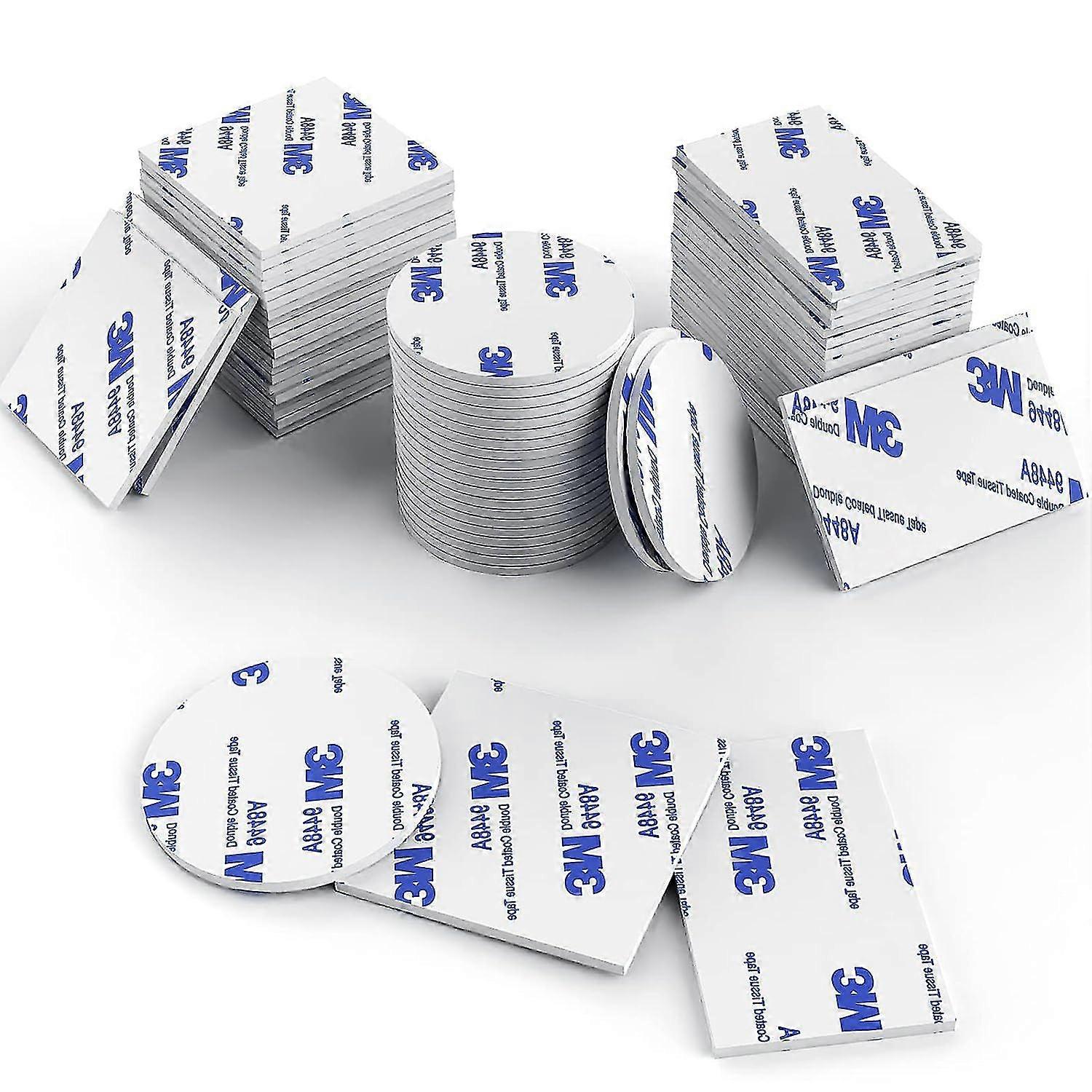 Tampons collants double face - 60pcs 3M Foam Tape Ruban de montage auto-adhésif en^ccgv2