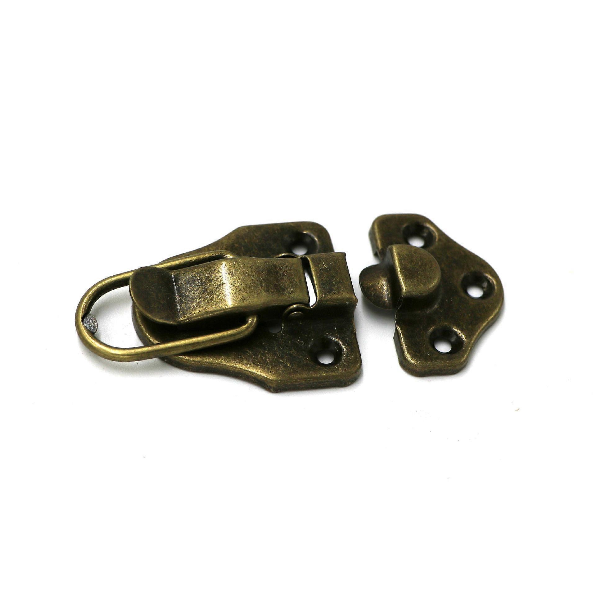 Retro Style Ancient Bronze Antique Box Buckle Lock Case Lock Latches Buckle for Toolbox Suitcase-Bronze(8pcs, ancient cyan)