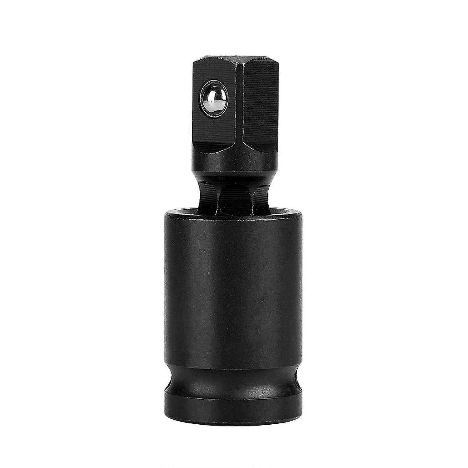 Universal Joint, Drive Universal Joint Swivel Adapter Air Impact Wobble Socket Universal Joint Socket Set(1/2'')black1pcs)