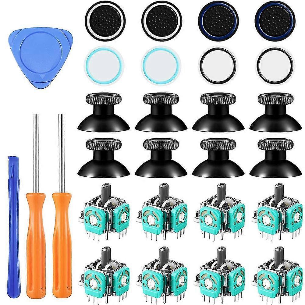 28-Piece Joystick Repair Kit Game Controller Replacement Kit Compatible with for // 360/ One