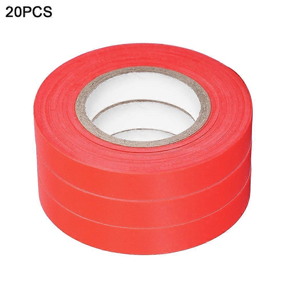 20pcs  Set Elastic Anti aging Garden Tape compatible Grape Tree Tomato Cucumber Plant(Red)