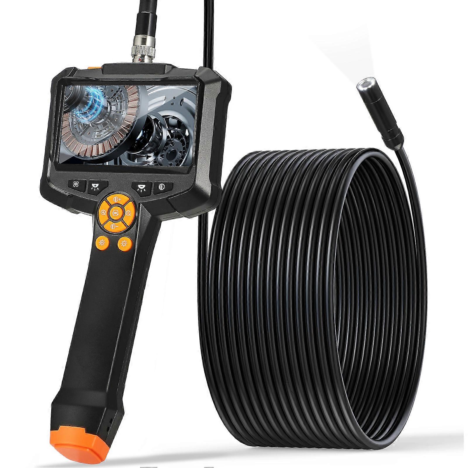 Suitable For Industrial Pipeline Car Maintenance, Handheld Industrial Endoscope High-Definition Camera (2000mah With 5-Meter Cable) For Use Immediatel