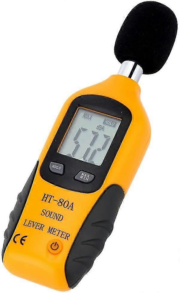 30-130dba Sound Level Meter, Professional Decibel Meter With Backlit Display (9v Battery Included)