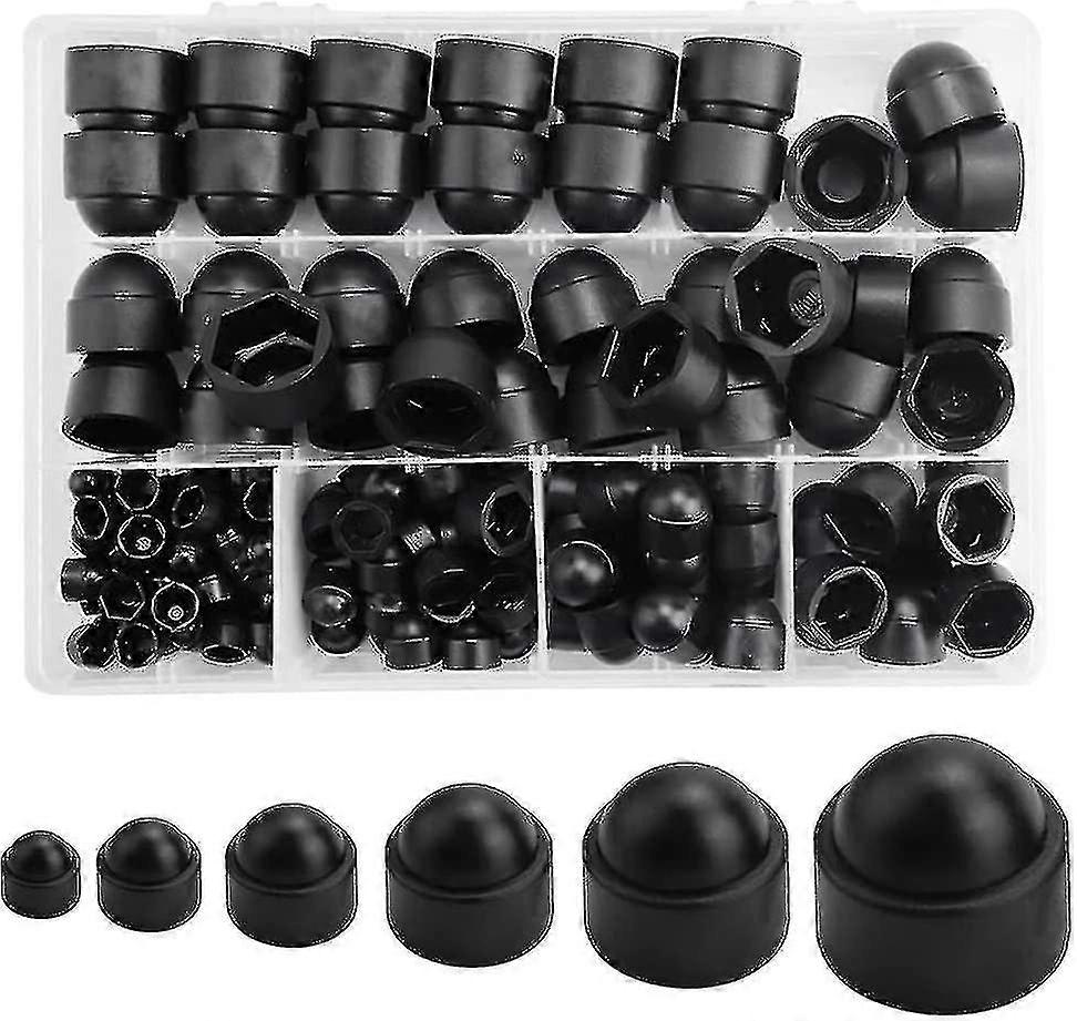 Plastic Dome Bolt Nut Protection Caps - 145 Pcs - Durable & Easy to Install