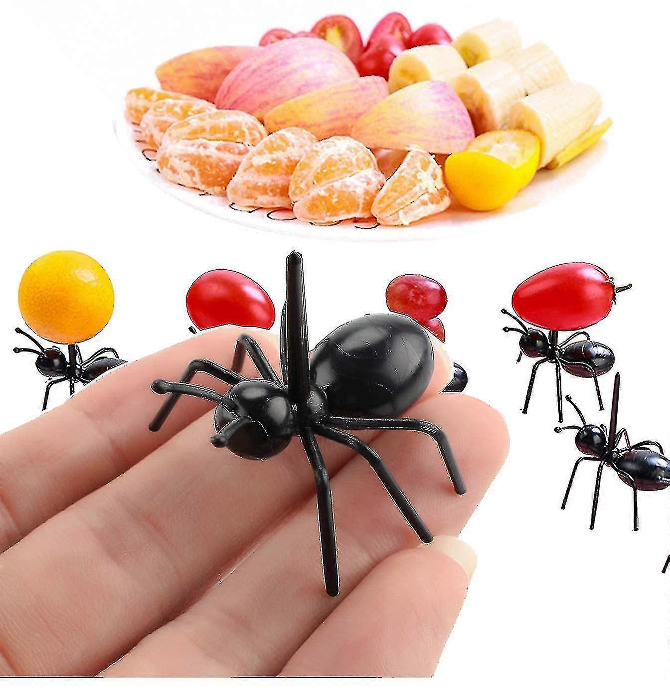Reusable Ant Food Pick, Fruit Toothpicks Dessert Fork (12pcs)