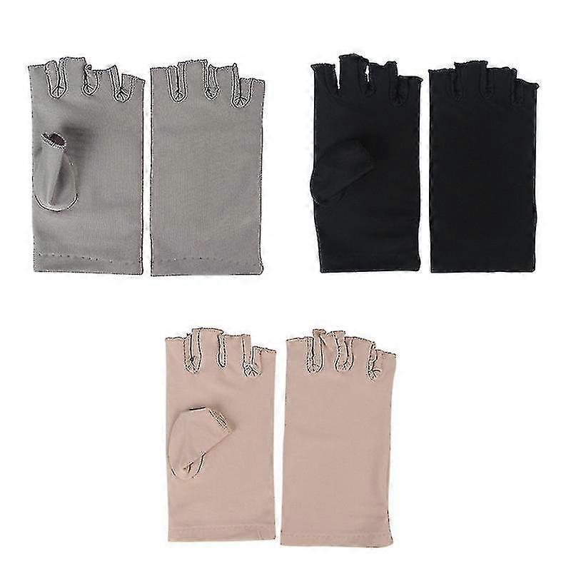 כלי מנורת ציפורניים נגד קרינה כפפות uv נגד אור שחור טיפול במכונה (3 סטים (6 יחידות)