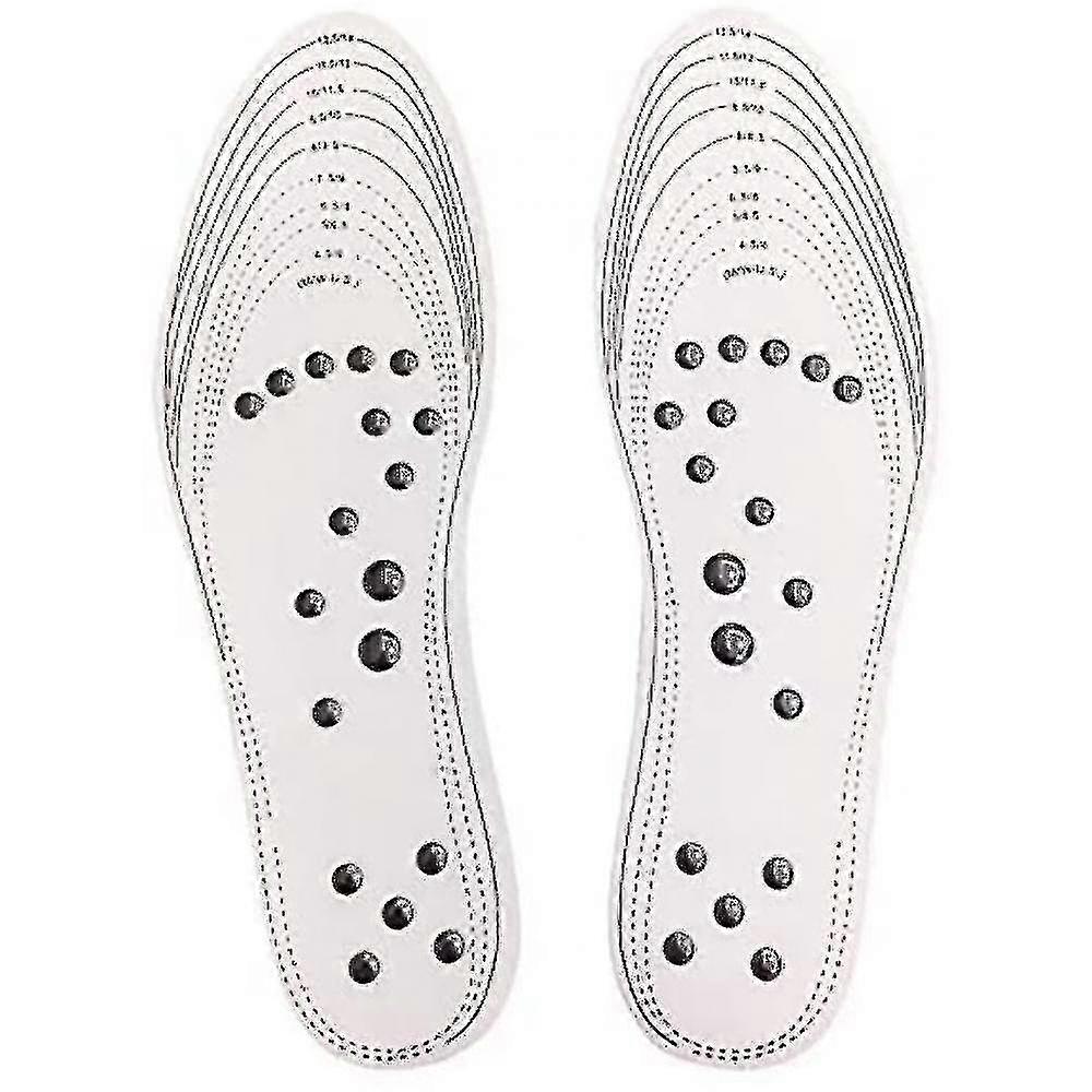 1 Pair Acupressure Slimming Insoles,washable And Cuttable(white)