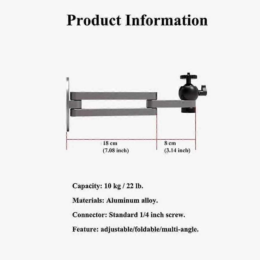Projector Wall Mount Stand Aluminum Alloy Bracket for Universal 1/4 inch  Screw Hole Items XGIMI 10Kg Loading Capacity | Fruugo UK