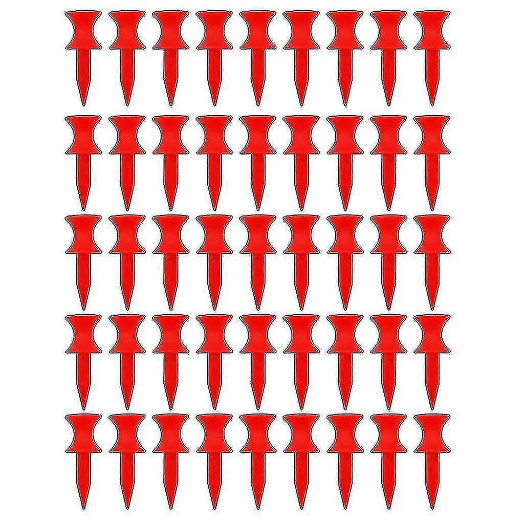 50pcs Golf-tees Step Down Plastic Unbreakable Reutilizable Bulk Professional Height