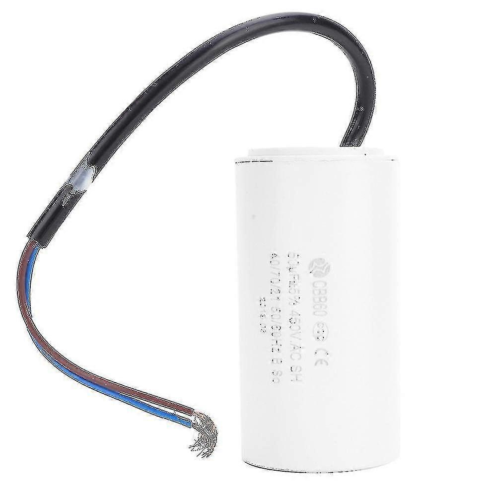 CBB60 Motor Starting Capacitor, 450V, 50uF, Wire Lead