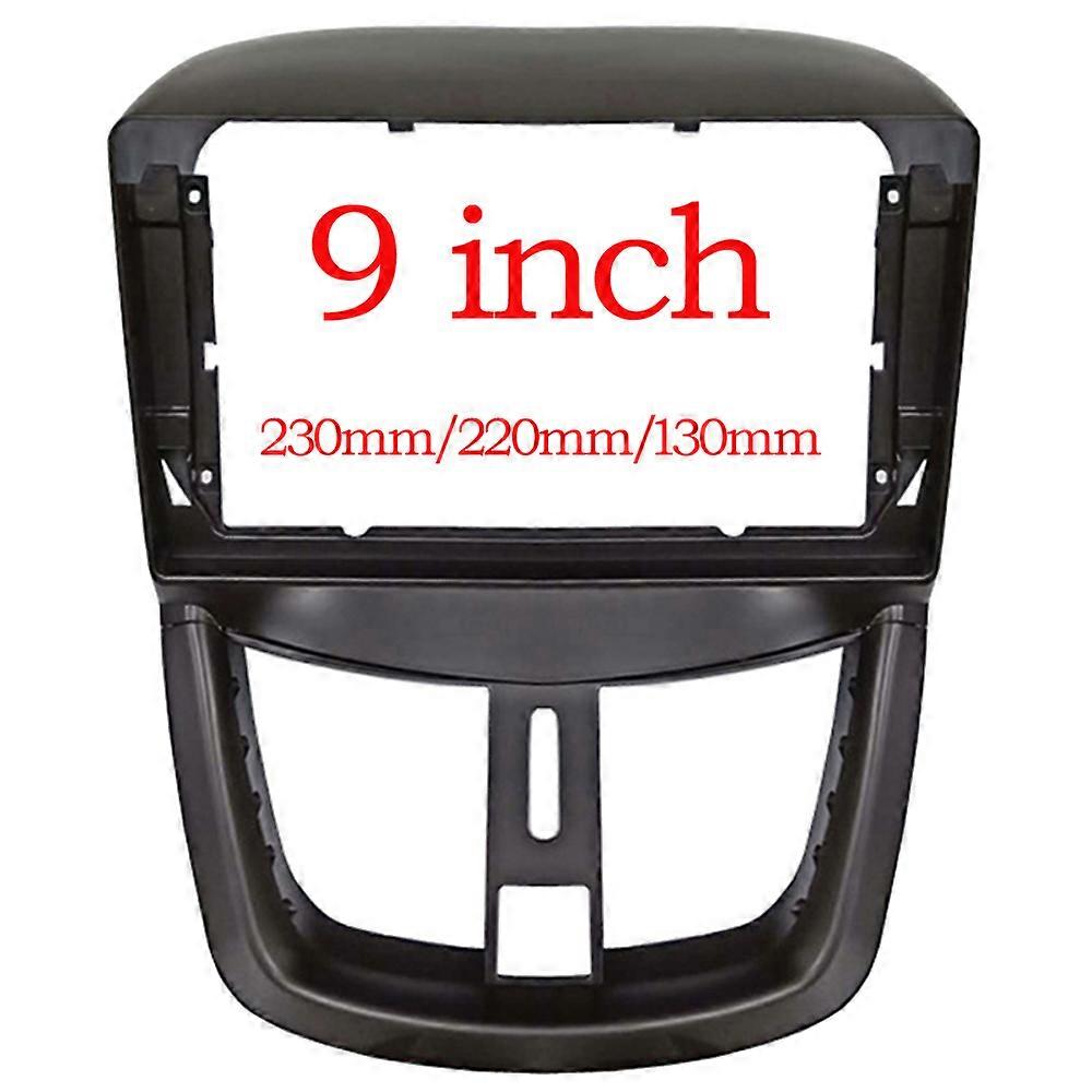 9 Inch Car Fascia Audio Fitting Adaptor Navigation Panel Kits Car DVD Frame Dashboard for PEUGEOT 207 2002-2010