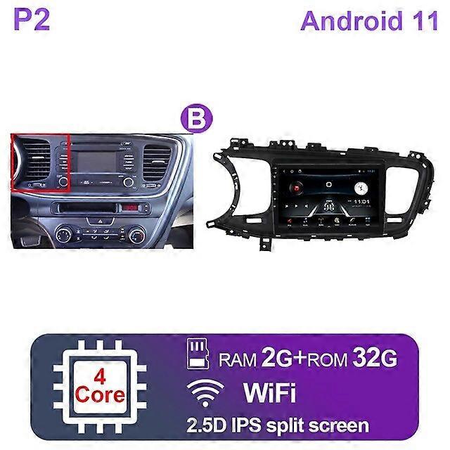 Radio auto Stereo Android 11 Pentru KIA Optima K5 2013-2015 Multimedia Video Player GPS Navi Auto Audio QLED Ecran Carplay Fără DVD