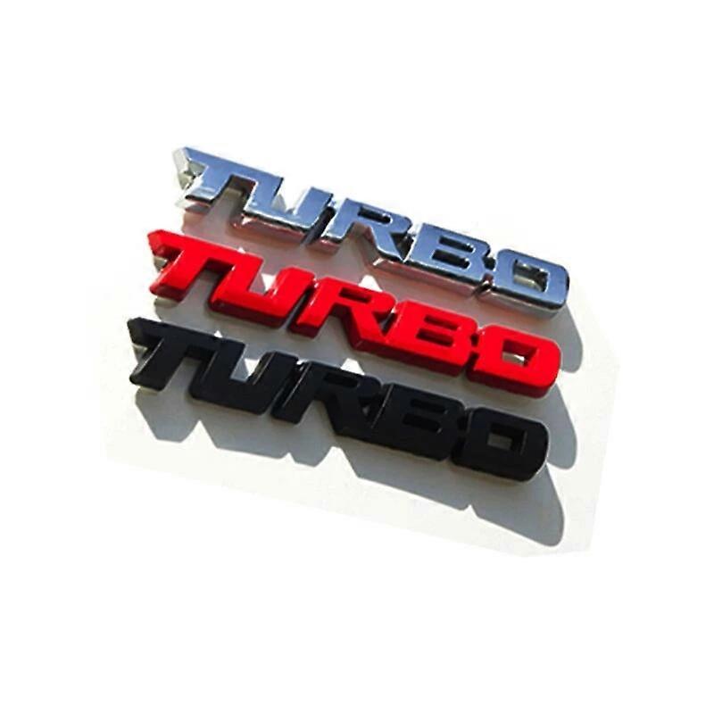 1 kpl turboahdettu metallinen auton kori 3D-tarra auton koristelutarra auton ulkopuolelle auton osat turbo-kirjaintarrat