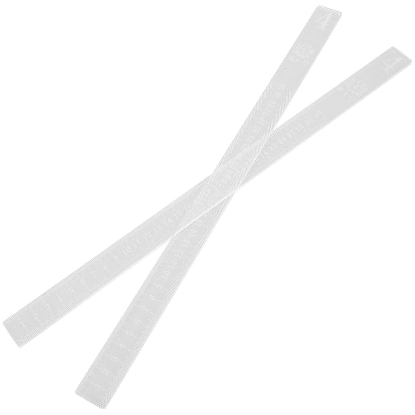 2Pcs Cookie Balance Rulers Dough Thickness Measuring Rulers Dough Levelers Guide Sticks Kit