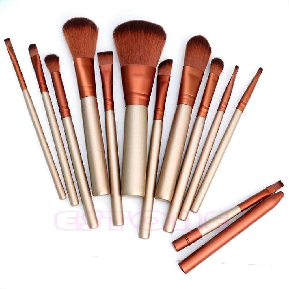 Makeup 12pcs Brushes Set Powder Foundation Eyeshadow Eyeliner Lip Brush Tool