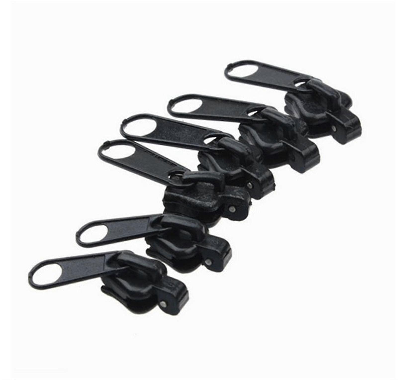 6pcs/set Fix Zipper Slider Zipper Head Universal Kit Replacement For Broken / Wearable Sliders