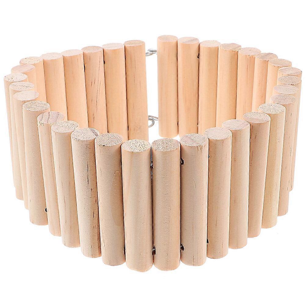 Wooden Climbing Ladder Hamster Resting Ladder Toy Flexible Wooden Hamster Ladder Plaything